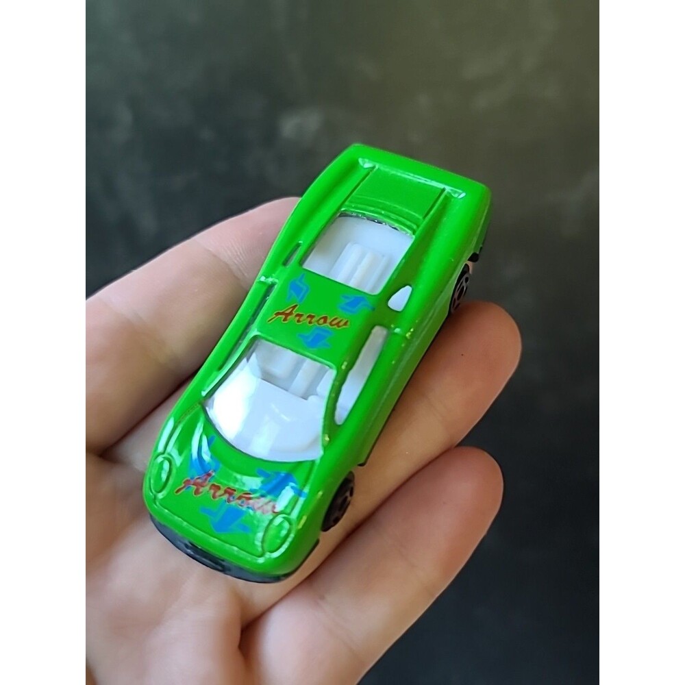 Ultra Rare Vintage Sun Toys Green "Arrow" Graphics Die-Cast 1:64 Sports Car